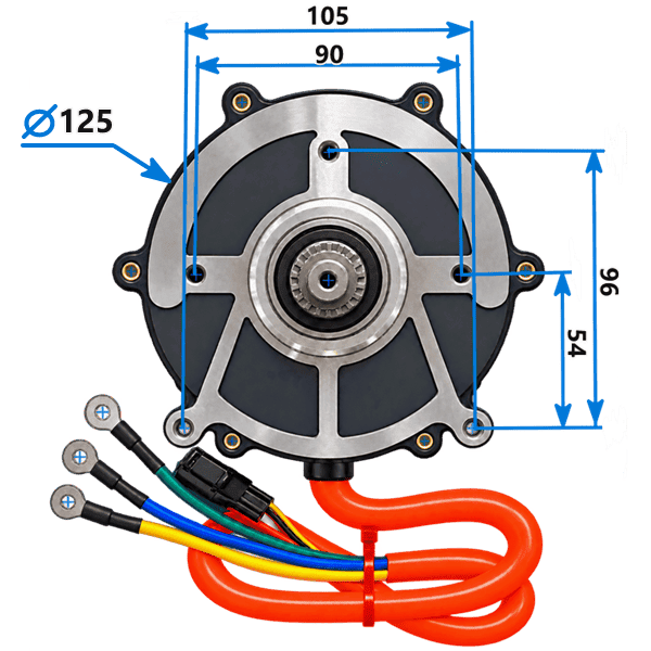 Motor_mz60_72v35hfb-2800 | Интернет магазин Молдова Motor_MZ60_72V35HFB-2800